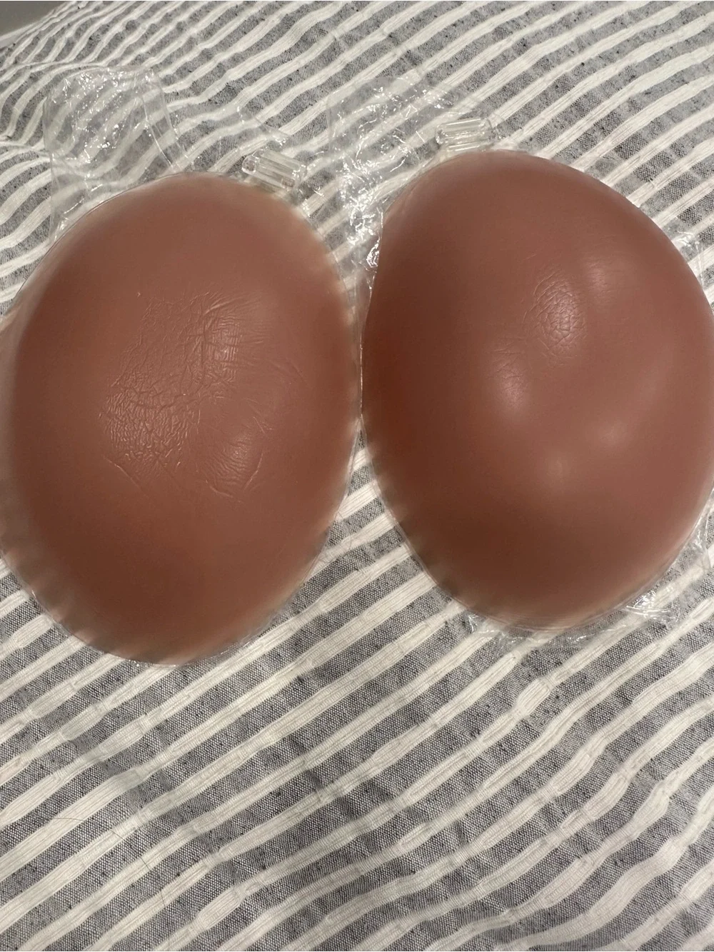 Adhesive Strapless Silicone Bra Cups - Nude Tone